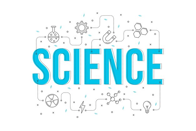 Concepto de palabra de ciencia