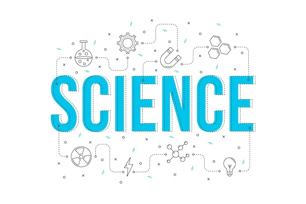 Concepto de palabra de ciencia