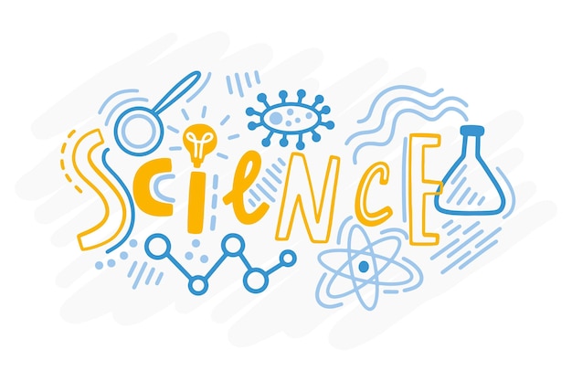 Concepto de palabra de ciencia