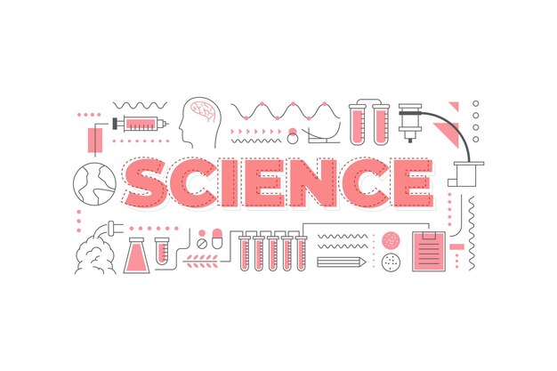 Concepto de palabra de ciencia