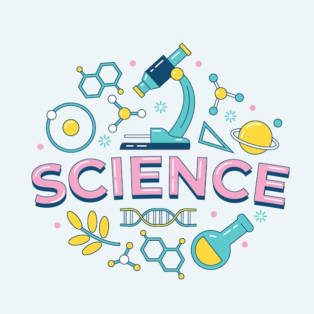 Concepto de palabra de ciencia
