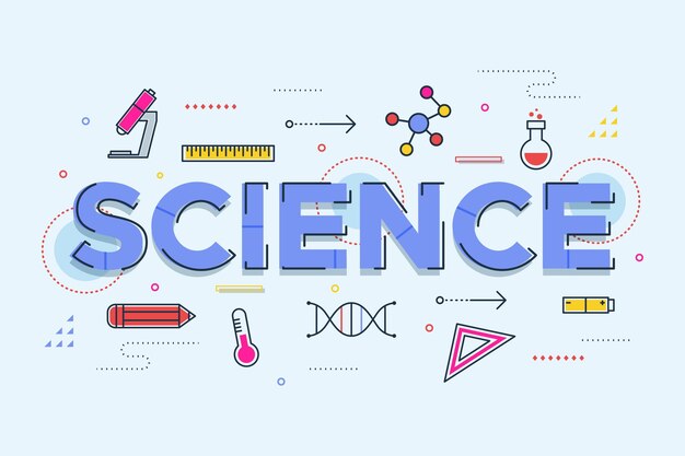 Concepto de palabra de ciencia