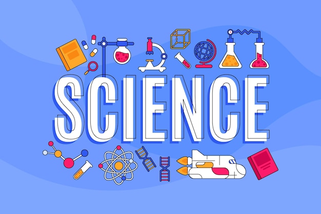 Concepto de palabra de ciencia