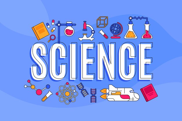 Concepto de palabra de ciencia