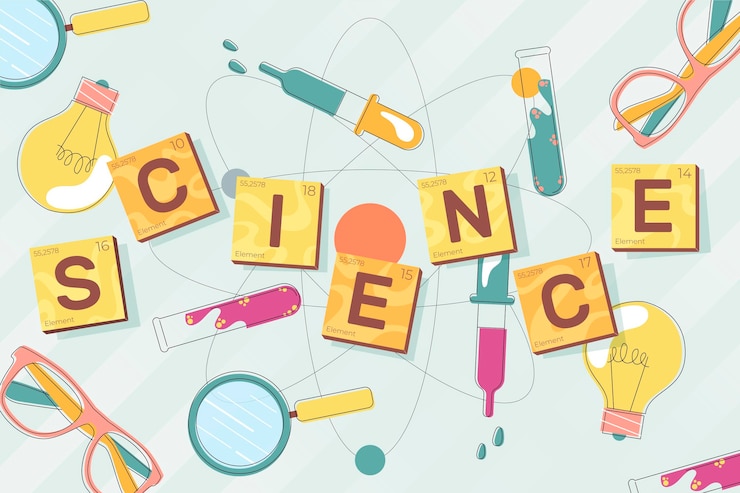 Vector gratuito concepto de palabra de ciencia
