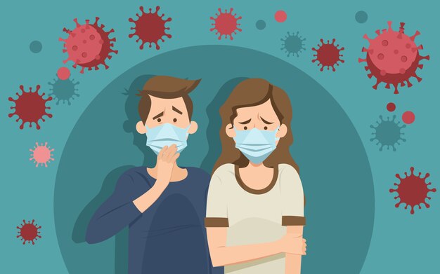 Concepto de pánico de coronavirus