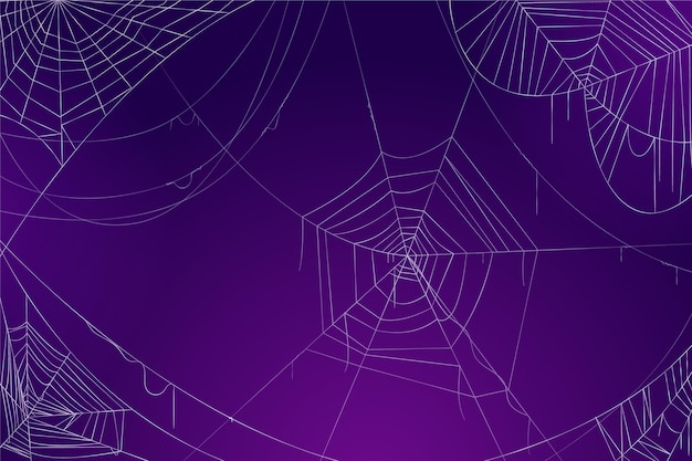 Concepto de papel tapiz de telaraña de Halloween