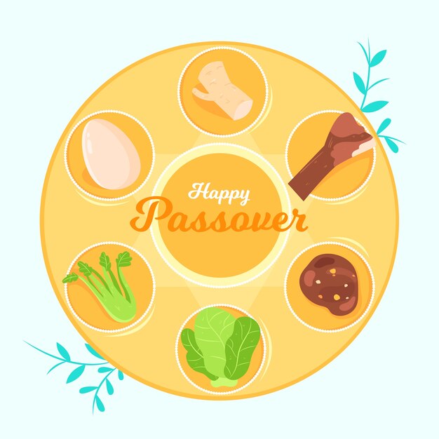 Concepto de pascua dibujado a mano