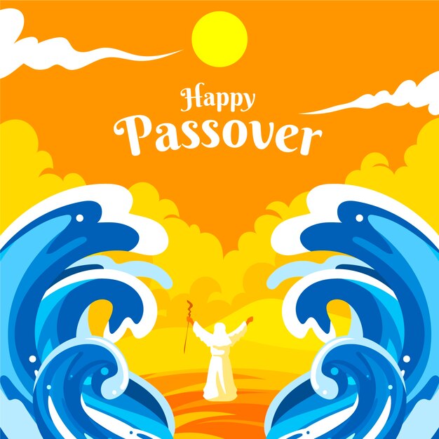 Concepto de Pascua plana (pesaj)