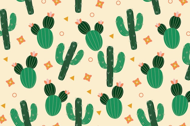 Concepto de patrón de cactus