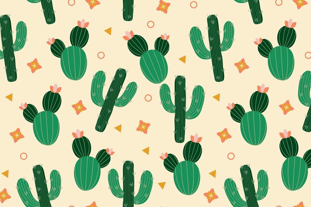 Concepto de patrón de cactus