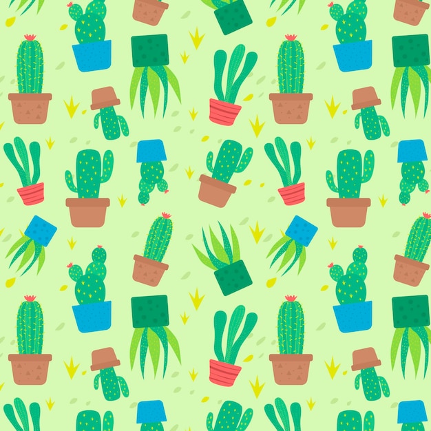Concepto de patrón de cactus