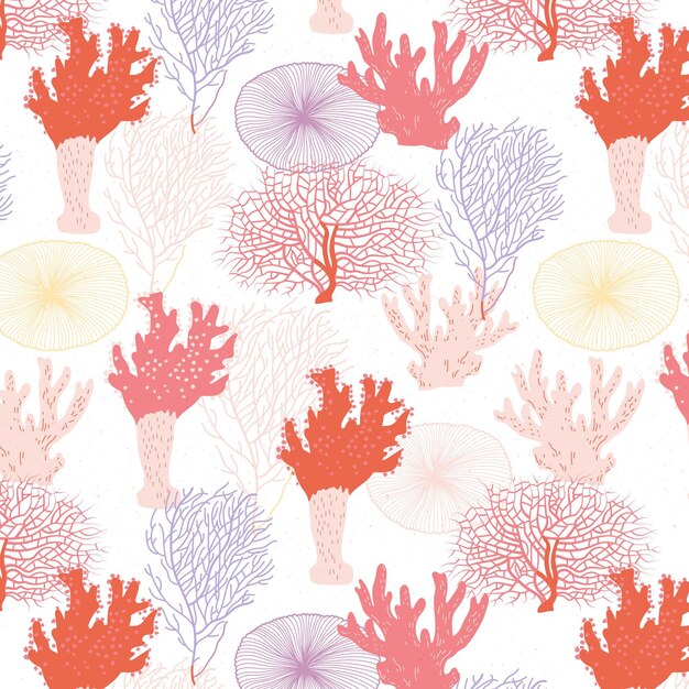 Concepto de patrón de coral