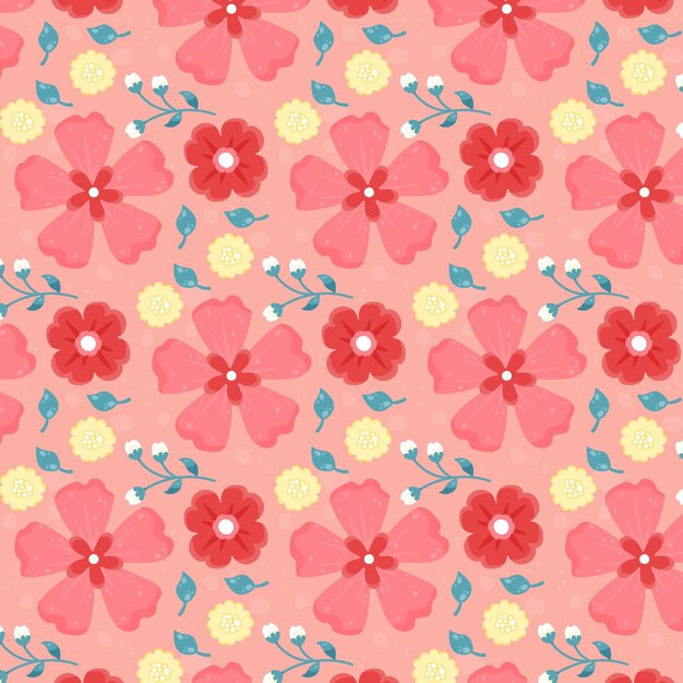 Concepto de patrón floral