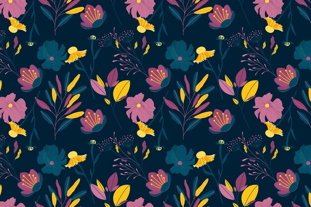 Concepto de patrón floral