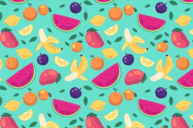 Concepto de patrón de frutas