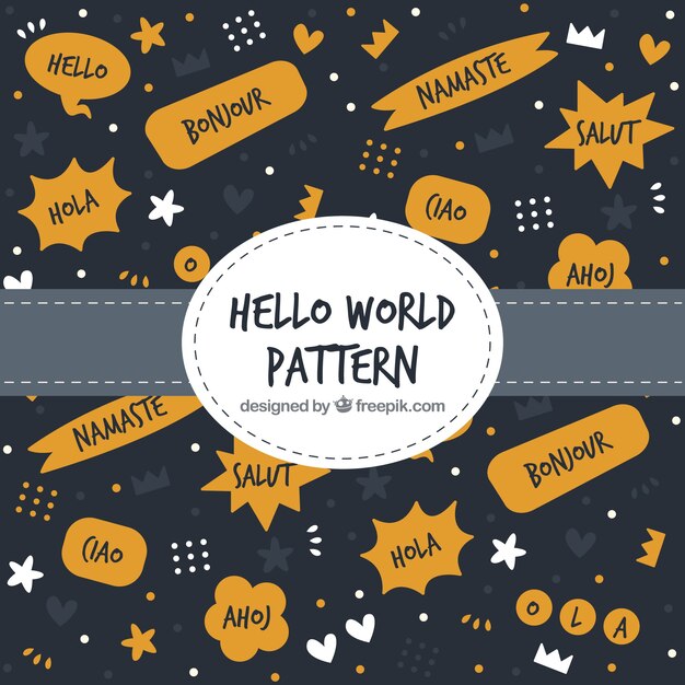 Concepto de patrón de hello world