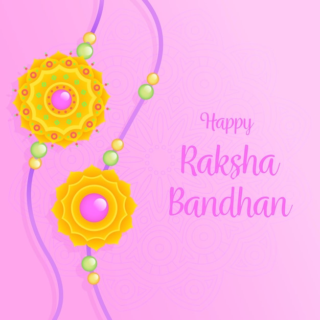 Vector gratuito concepto plano de raksha bandhan