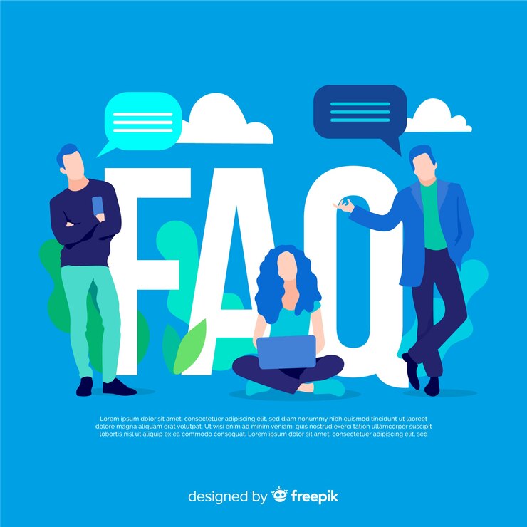 Vector gratuito concepto de preguntas frecuentes