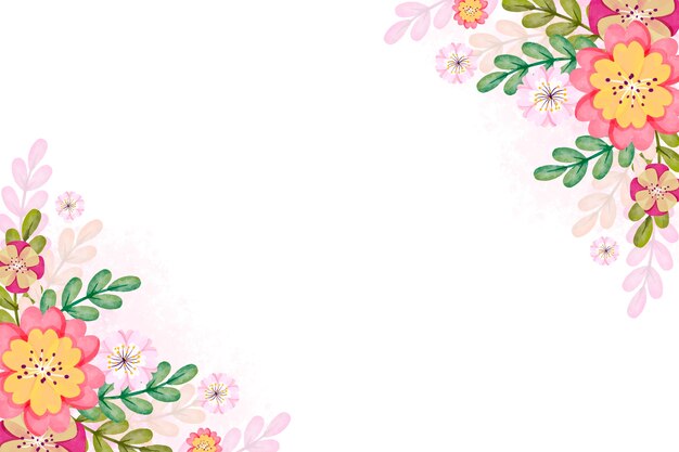 Concepto de primavera acuarela para fondo