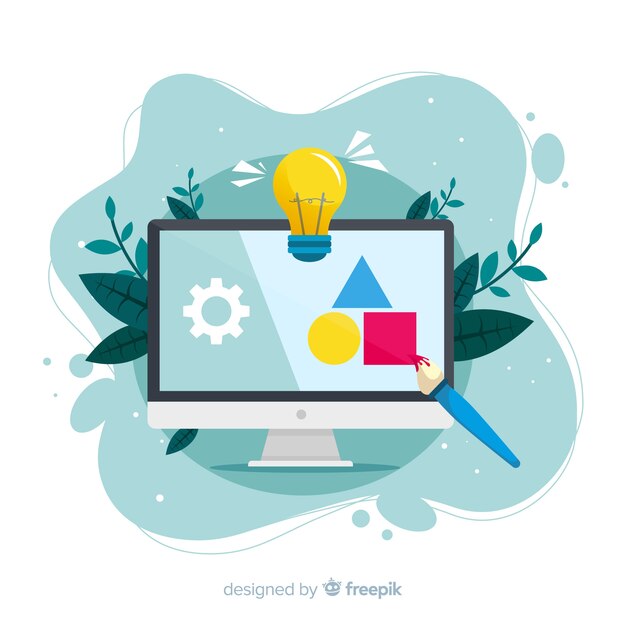 Concepto de proceso de diseño para página de inicio