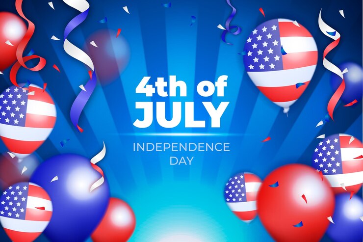 Vector gratuito concepto realista del día de la independencia de estados unidos