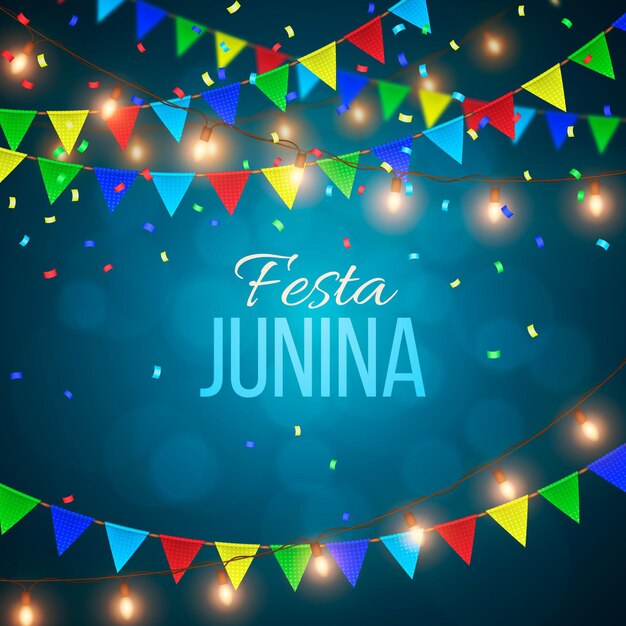 Concepto realista de festa junina