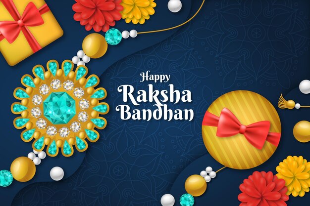 Concepto realista de raksha bandhan