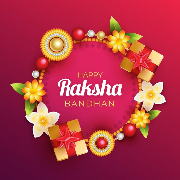 Concepto realista de raksha bandhan