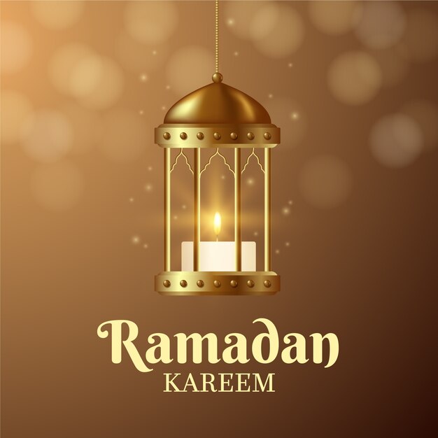 Concepto realista de Ramadán