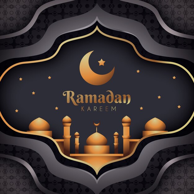 Concepto realista de Ramadán