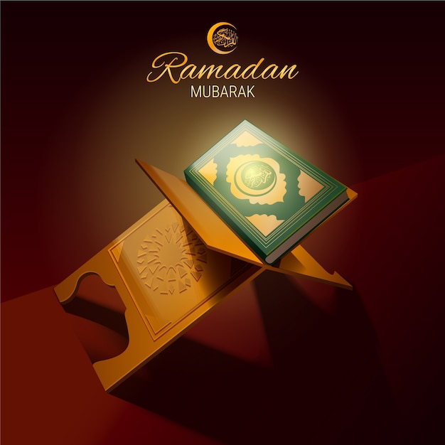 Concepto realista de Ramadán
