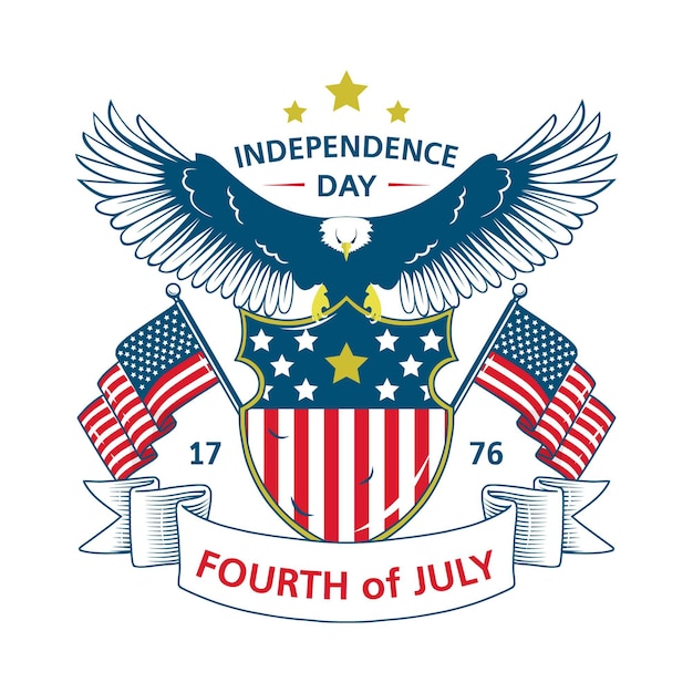 Concepto retro del día de la independencia