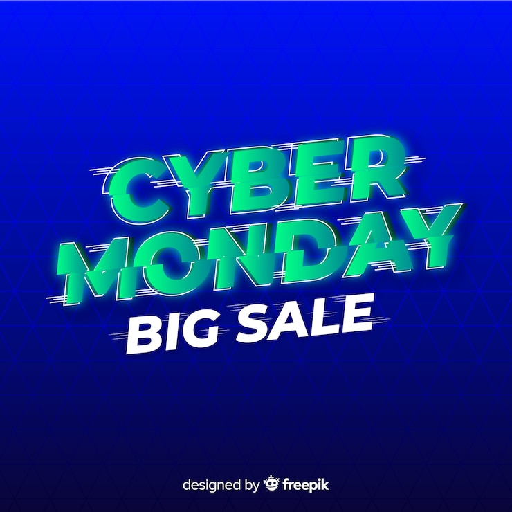 Vector gratuito concepto retro futurista cyber monday