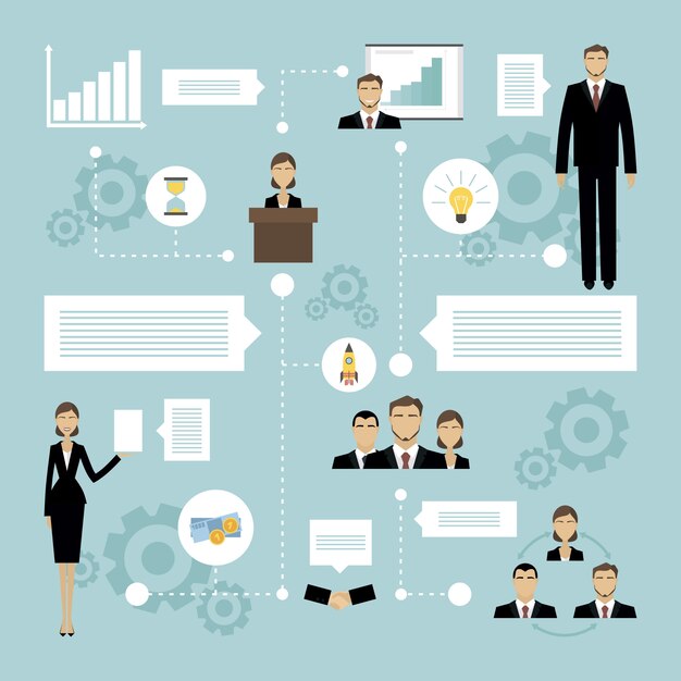 Concepto de reunión de negocios