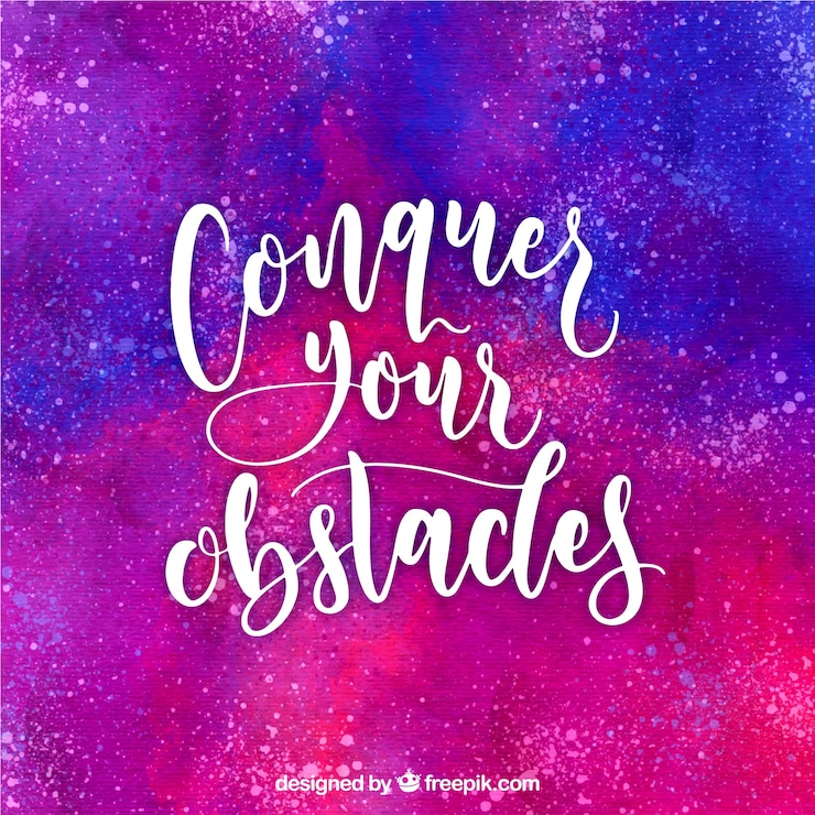 Vector gratuito concepto rosa y azul de lettering y cita