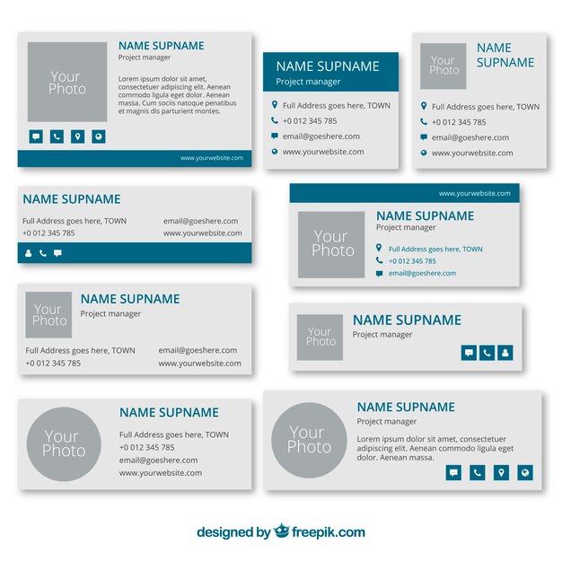 Concepto de signatura de email