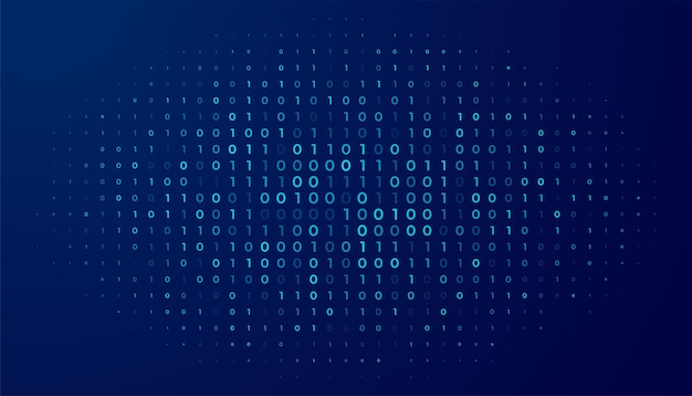concepto del sistema de números de código binario diseño de fondo