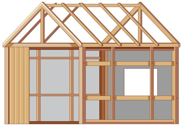 Concepto de sitio de construcción de casa