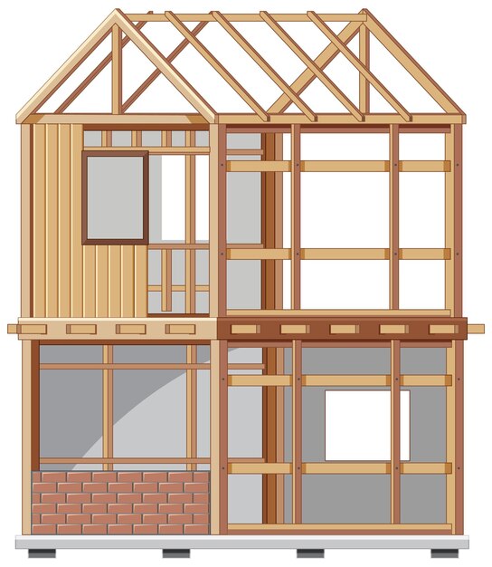 Concepto de sitio de construcción de casa