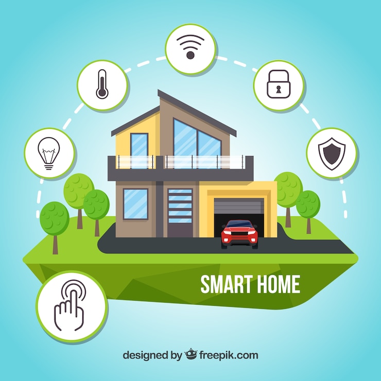 Vector gratuito concepto de smart home