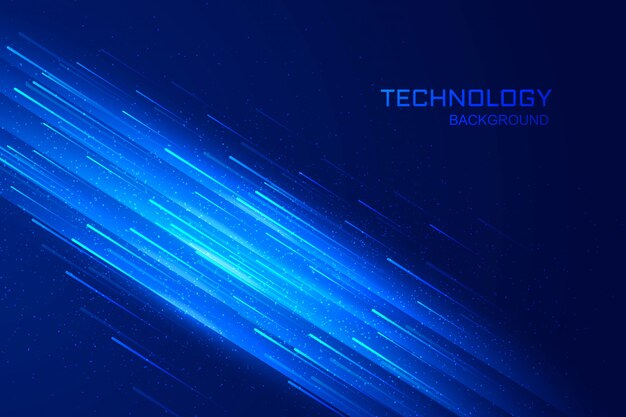 Concepto de tecnología digital fondo azul