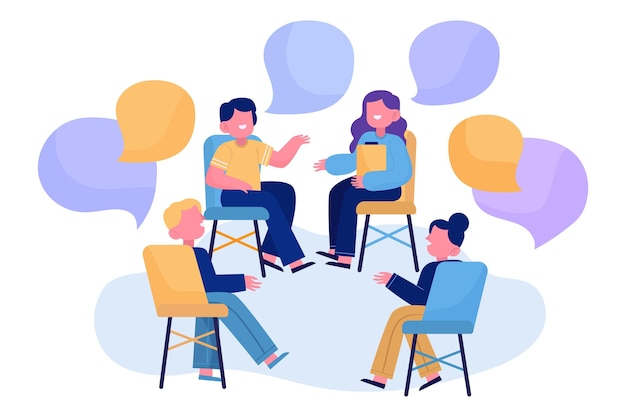 Concepto de terapia de grupo