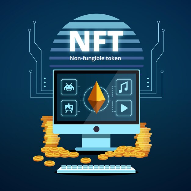 Concepto de token no fungible