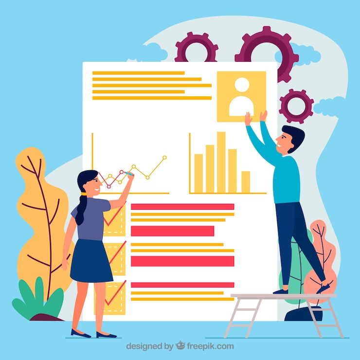 Vector gratuito concepto de trabajo en equipo moderno con diseño plano