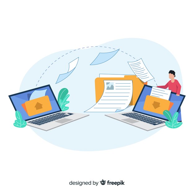 Concepto de transferencia de página de destino