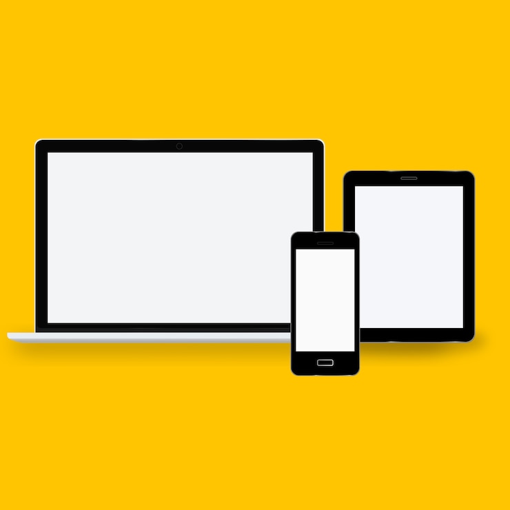 Vector gratuito concepto de vector de icono de dispositivo de tecnología digital