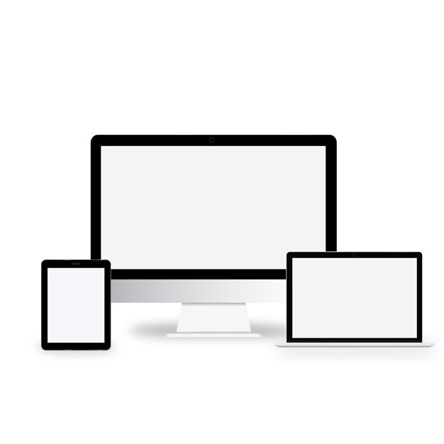 Concepto de Vector de icono de dispositivo de tecnología digital