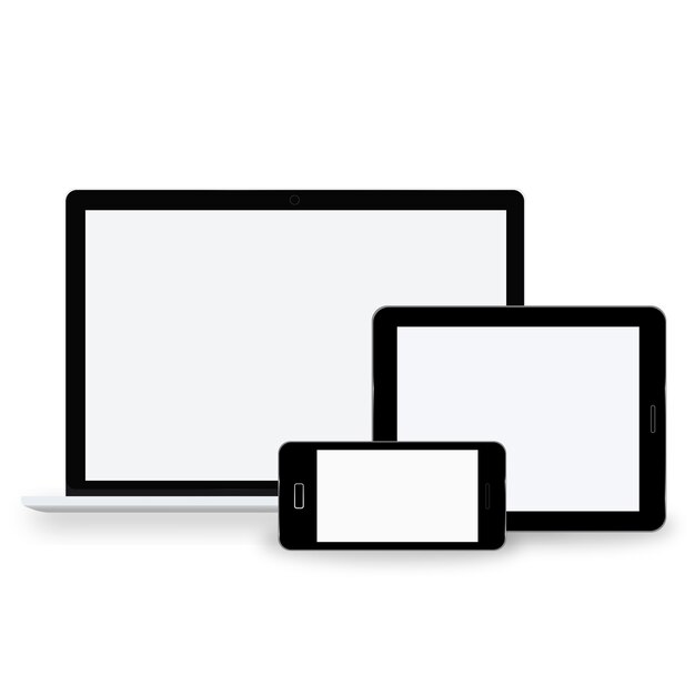 Concepto de Vector de icono de dispositivo de tecnología digital