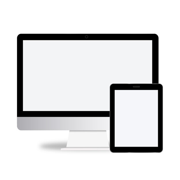 Concepto de Vector de icono de dispositivo de tecnología digital